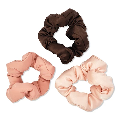 Cloud Scrunchies 3 Piece Set - Rosewood