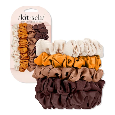 Satin Petite Scrunchies Set - Sedona