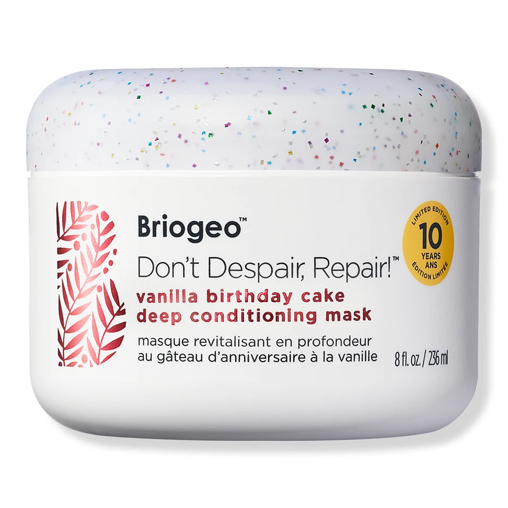 Briogeo Don't Despair, Repair! Deep Conditioning Mask Limited Edition Vanilla Birthday Cake Scent