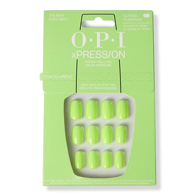 xPRESS/On Short Solid Color Press On Nails - The Beat Goes Neon