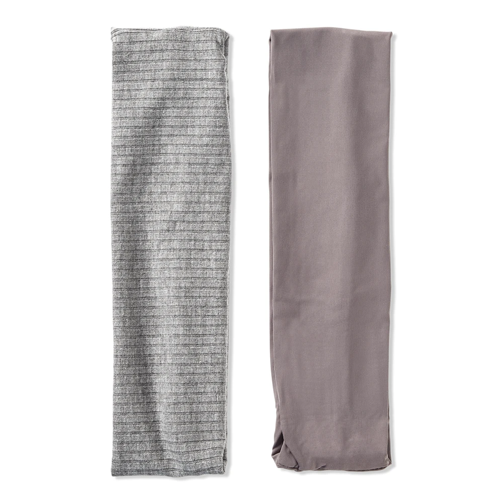 Scunci Prep Back to School Gray and Mauve Headwrap