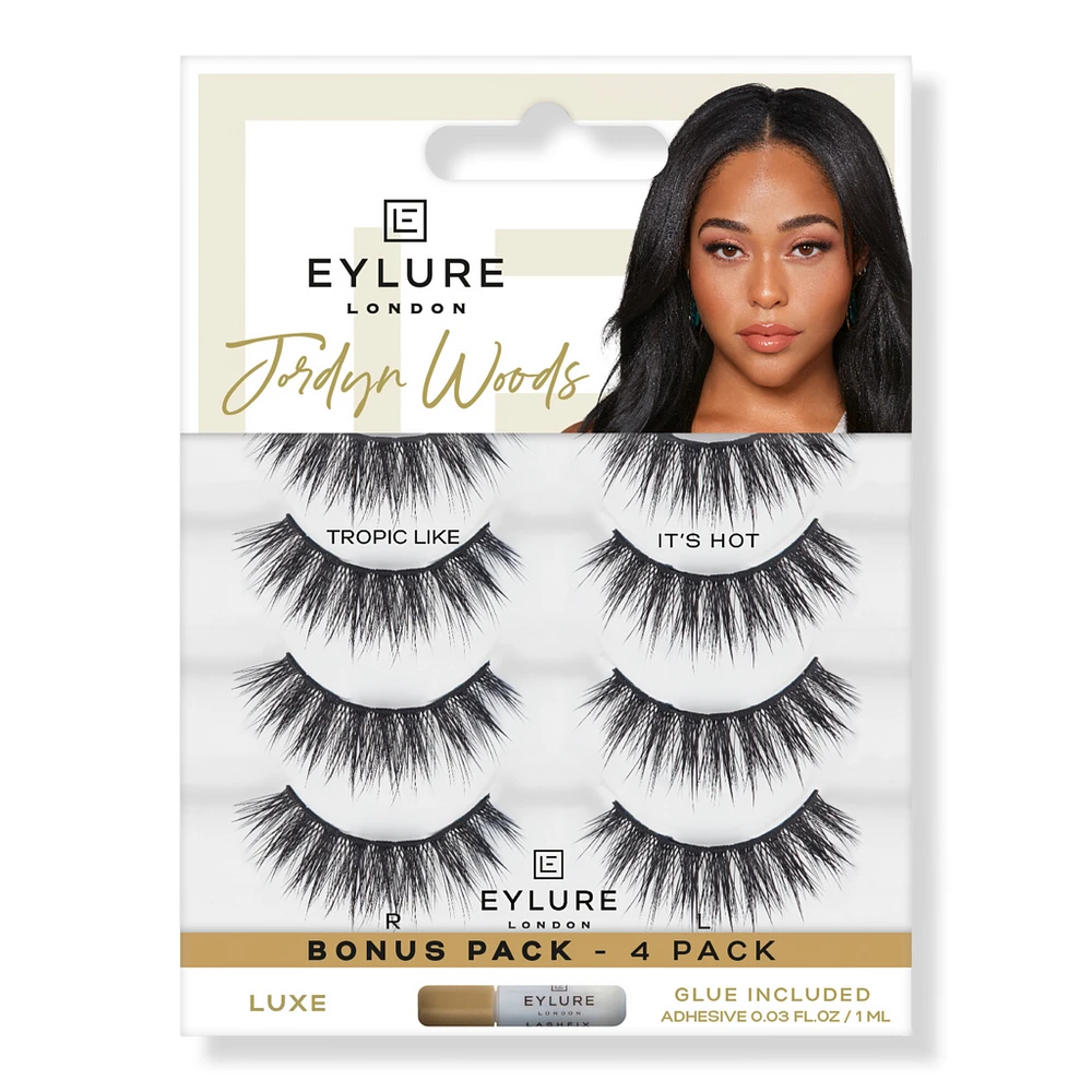 Eylure Jordyn Woods Tropic Like It's Hot Luxe Eyelashes Multipack