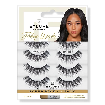 Eylure Jordyn Woods Tropic Like It's Hot Luxe Eyelashes Multipack