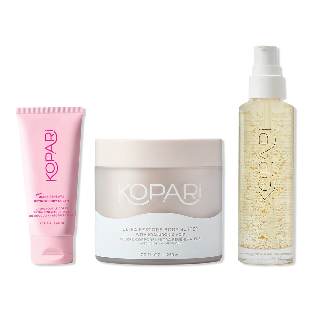 Kopari Beauty Smooth Skin Essentials Body Care Kit