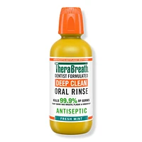 TheraBreath Deep Clean Antiseptic Oral Rinse Fresh Mint