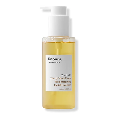 Knours. 2-in-1 Oil-to-Foam Non-Stripping Facial Cleanser