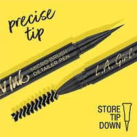 Brow Ink Long-Wearing Micro Brush Detailer Pen - Soft Black