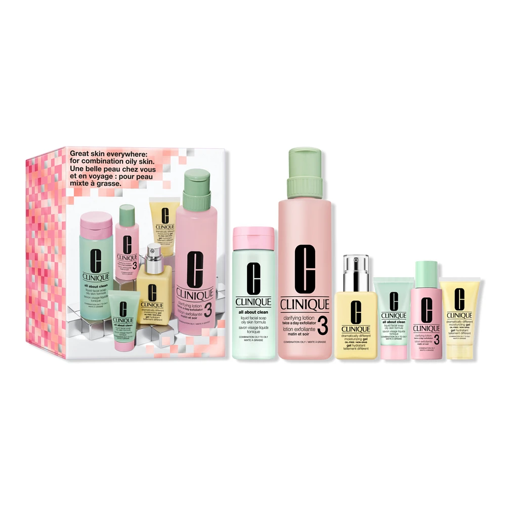 Clinique Great Skin Everywhere Skincare Set: Oily Skin Types