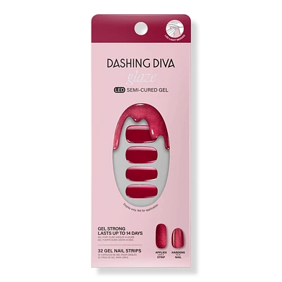 Dashing Diva Ruby Red Apple Glaze Semi-Cured Gel Art