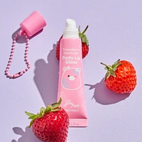 Squishmallows Key Chain High Shine Lip Gloss - Patty Strawberry Shortcake