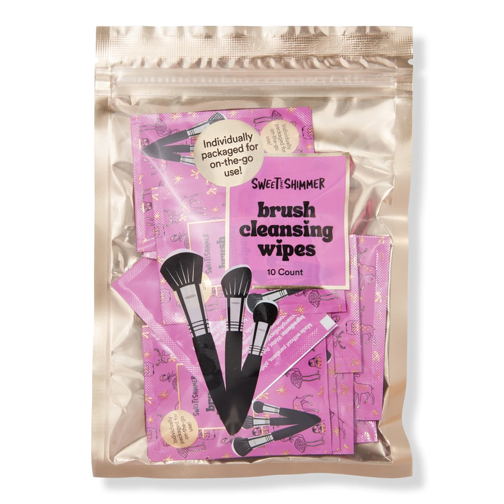 Sweet & Shimmer Makeup Brush Cleaning Wipes