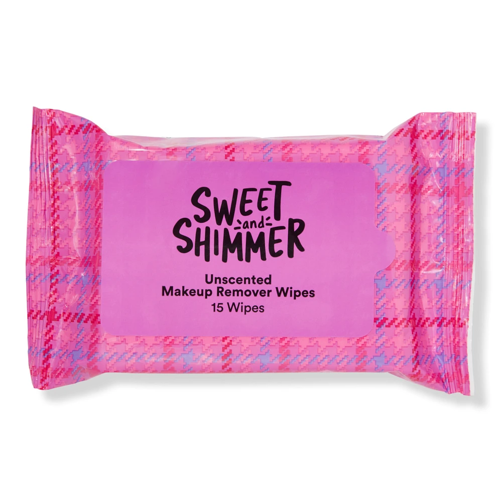 Sweet & Shimmer Unscented Make Up Remover Wipes