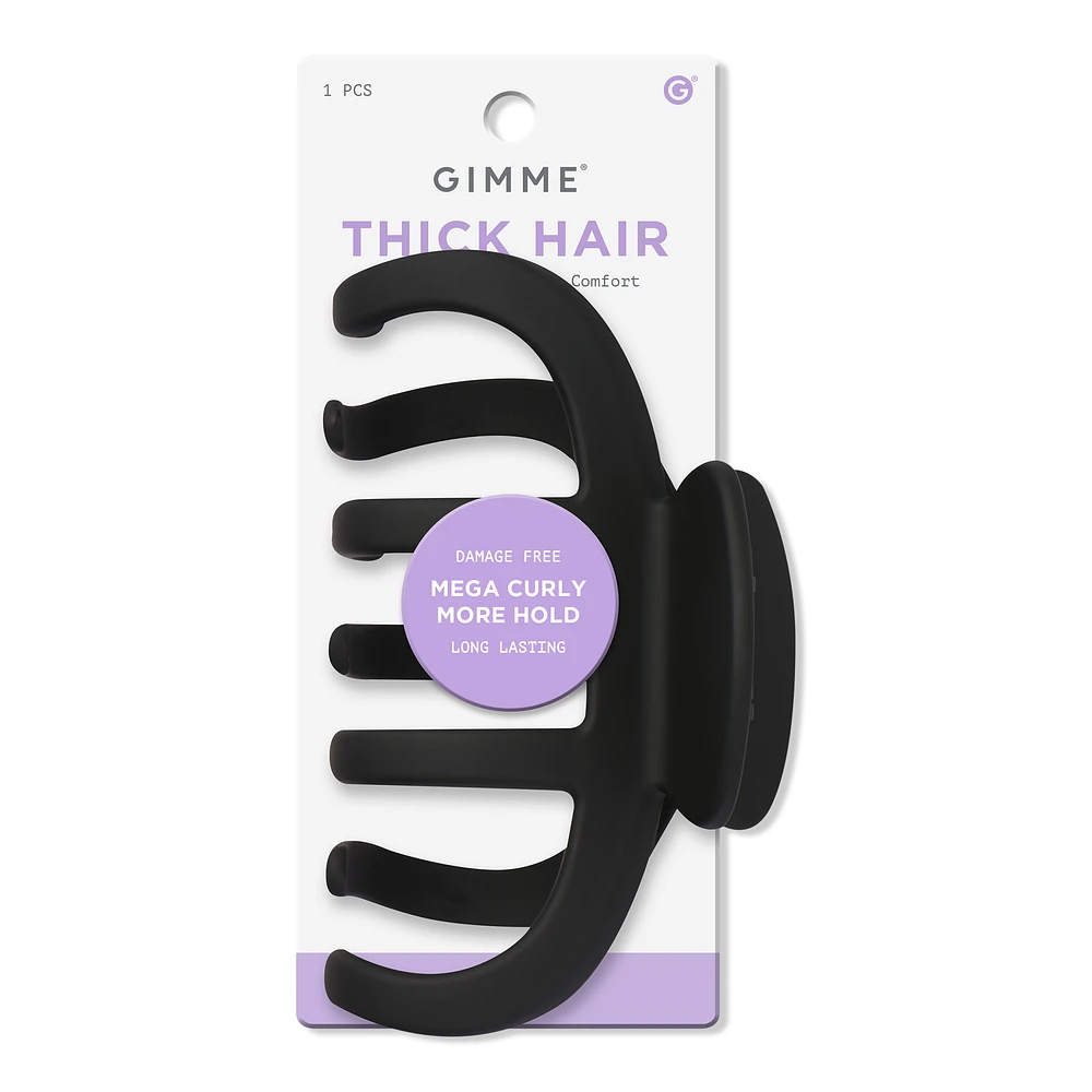 Thick Hair Mega Curly Claw Clip - Black