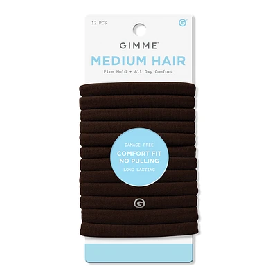 Medium Hair Bands - Dark Brown