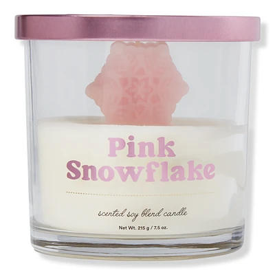 ULTA Beauty Collection Pink Snowflake Wax Melt Candle