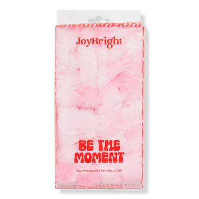 JoyBright Be the Moment Spa Headband & Wristband set