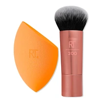 Real Techniques Mini Travel Makeup Brush & Sponge Duo