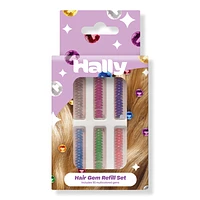 HALLY Gem Pen Hair Gem Refill Set