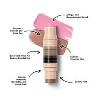 Desert Island Duo Blush + Bronzer Stick - Shade 2.5 - Cool Girl / No Shade
