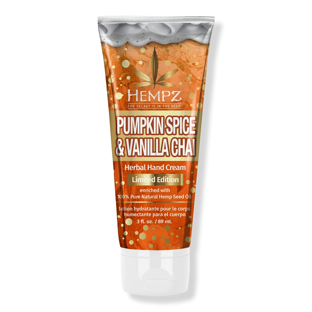 Hempz Limited Edition Pumpkin Spice & Vanilla Chai Herbal Hand Cream