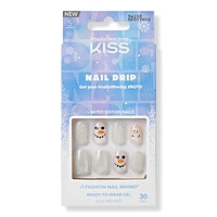 Kiss Like This Nail Drip Holiday Press-On Nails with Glue