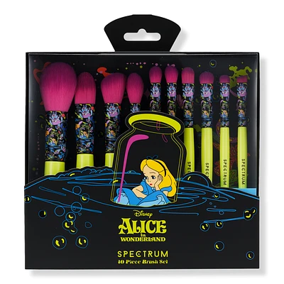 Spectrum Alice in Wonderland 10-Piece Makeup Brush Set