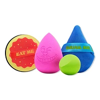 Spectrum Alice in Wonderland 4-Piece Sponge & Puff Set