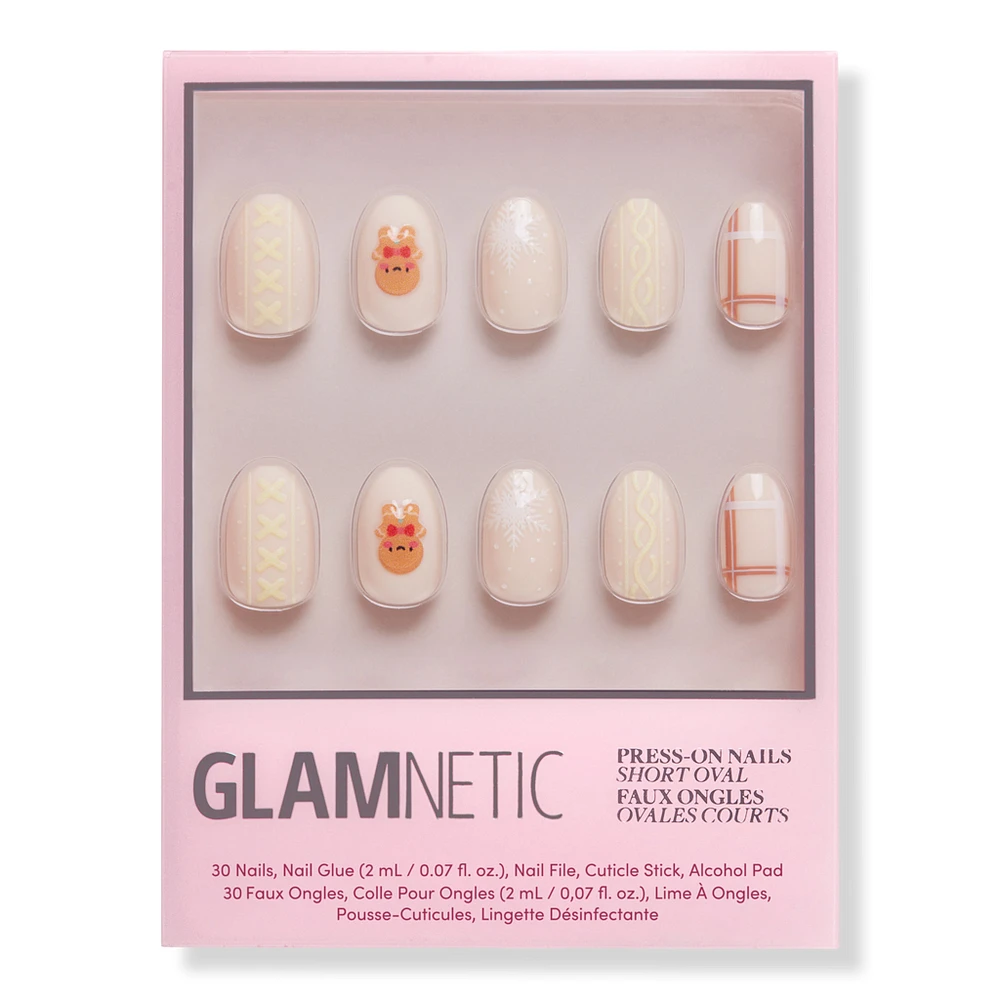 Glamnetic Gingerbread Knit Press-On Nails