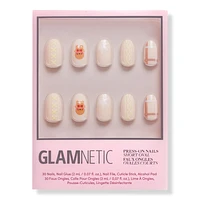 Glamnetic Gingerbread Knit Press-On Nails