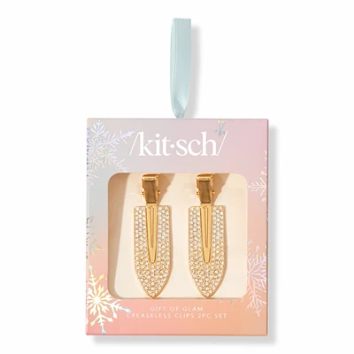 Kitsch Gift Of Glam Creaseless Rhinestone Clips 2 Piece Set