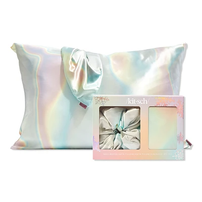 Kitsch Well Rested Satin Pillowcase And Pillow Scrunchie 2 Piece Set