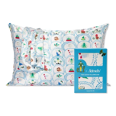 Elf X Kitsch Satin Pillowcase Standard - North Pole