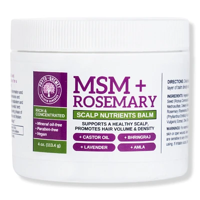 Qhemet Biologics MSM + ROSEMARY Scalp Nutrients Balm