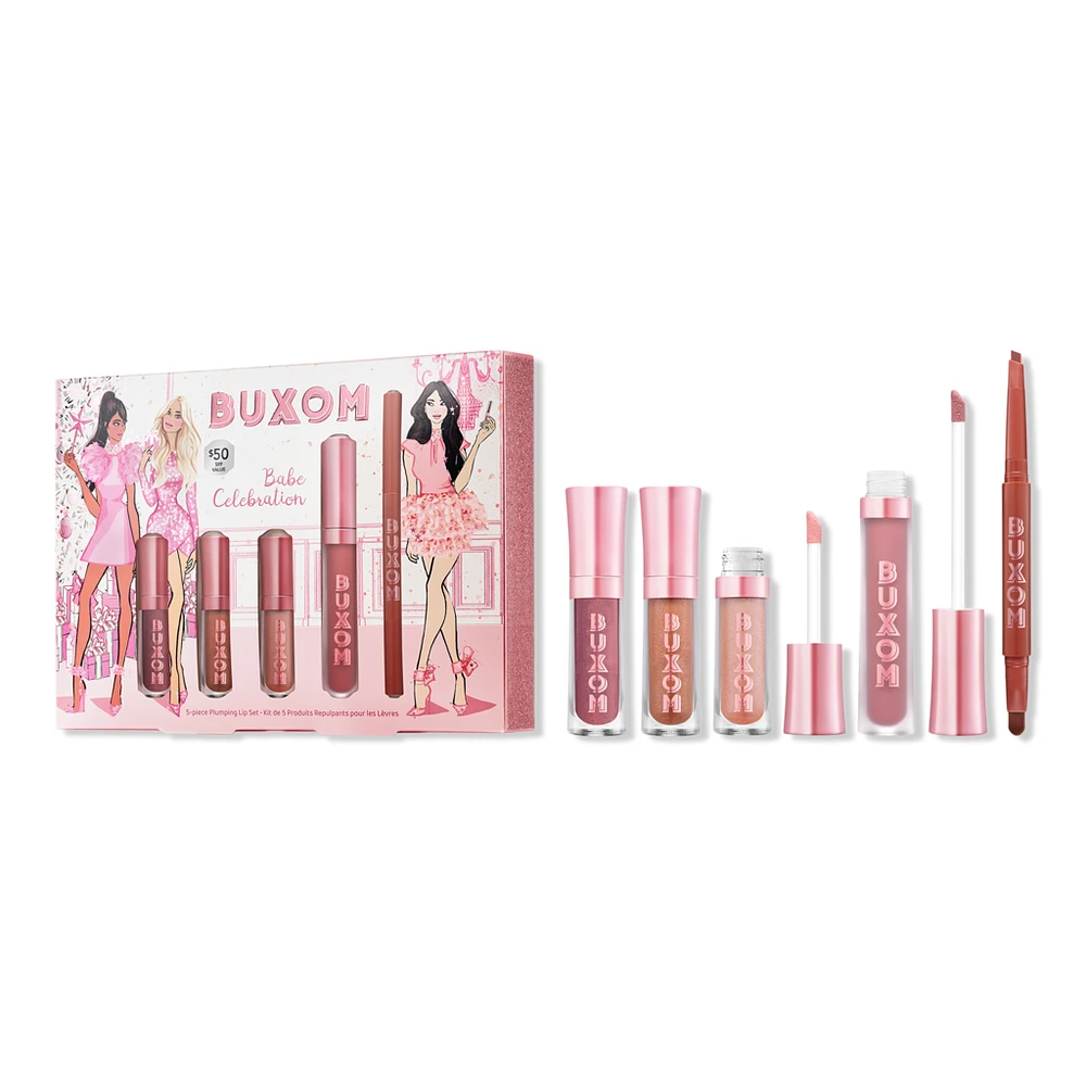 Buxom Babe Celebration Lip Gloss and Lip Liner Gift Set