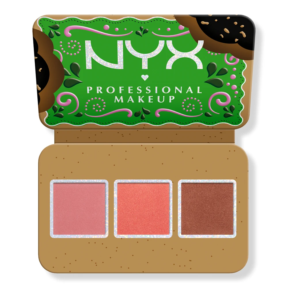 NYX Professional Makeup Limited Edition Buttermelt Face Palette Blush and Bronzer Duo Holiday Gift