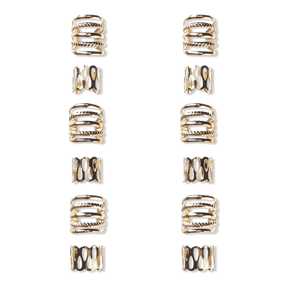 Scunci Primp Metal Braid Cuffs