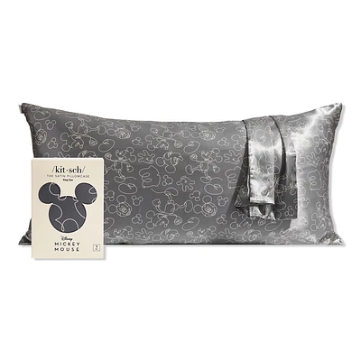 Kitsch & Mickey and Minnie Satin Pillowcase King