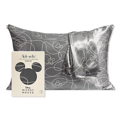 Kitsch & Mickey and Minnie Satin Pillowcase Standard