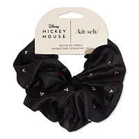 Mickey/ Minnie x Kitsch Recycled Fabric Rhinestone Scrunchie