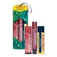 Burt's Bees Tinted Lip Balm and Lip Shimmer 3 Piece Gift Set