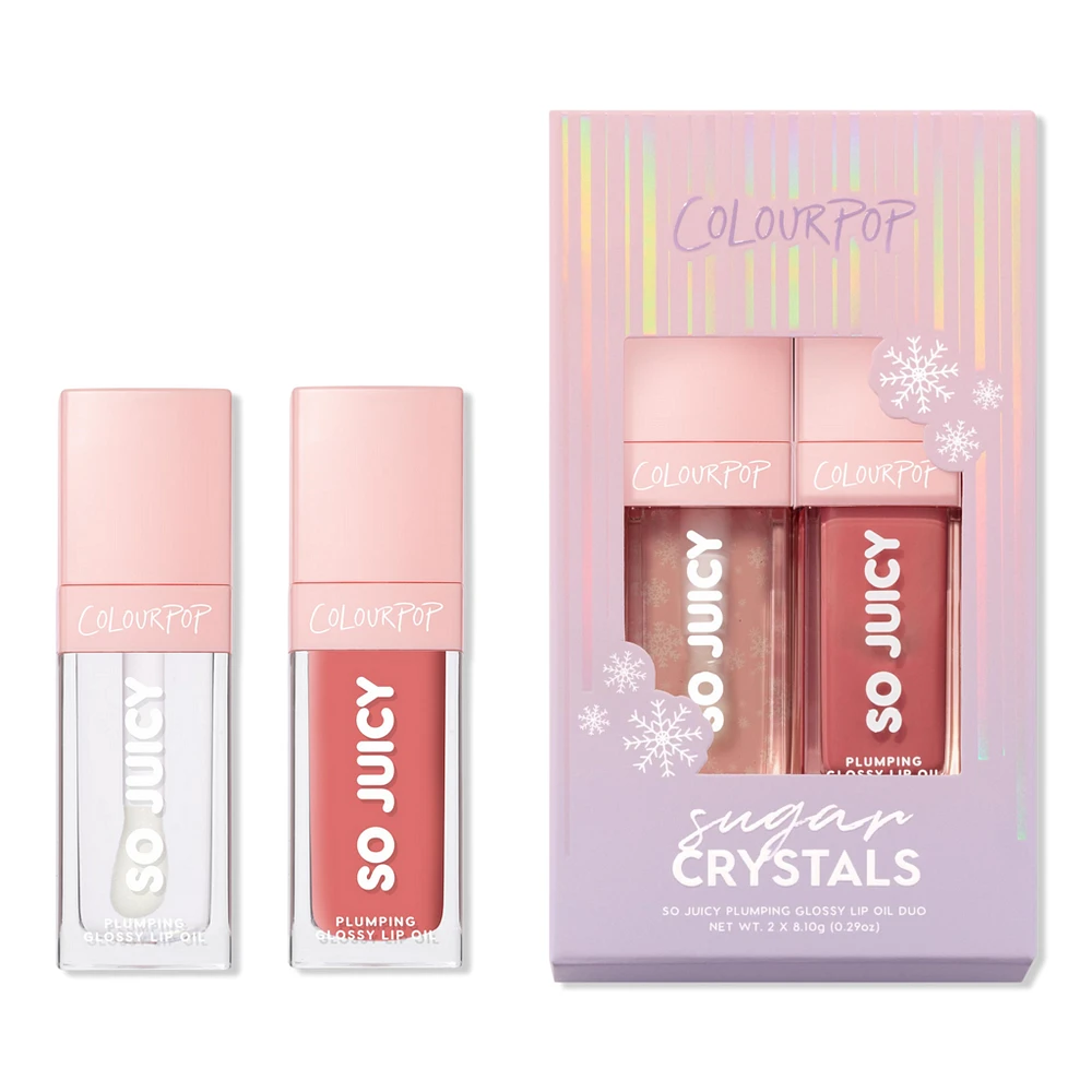 ColourPop Sugar Crystals So Juicy Plumping Glossy Lip Oil Duo