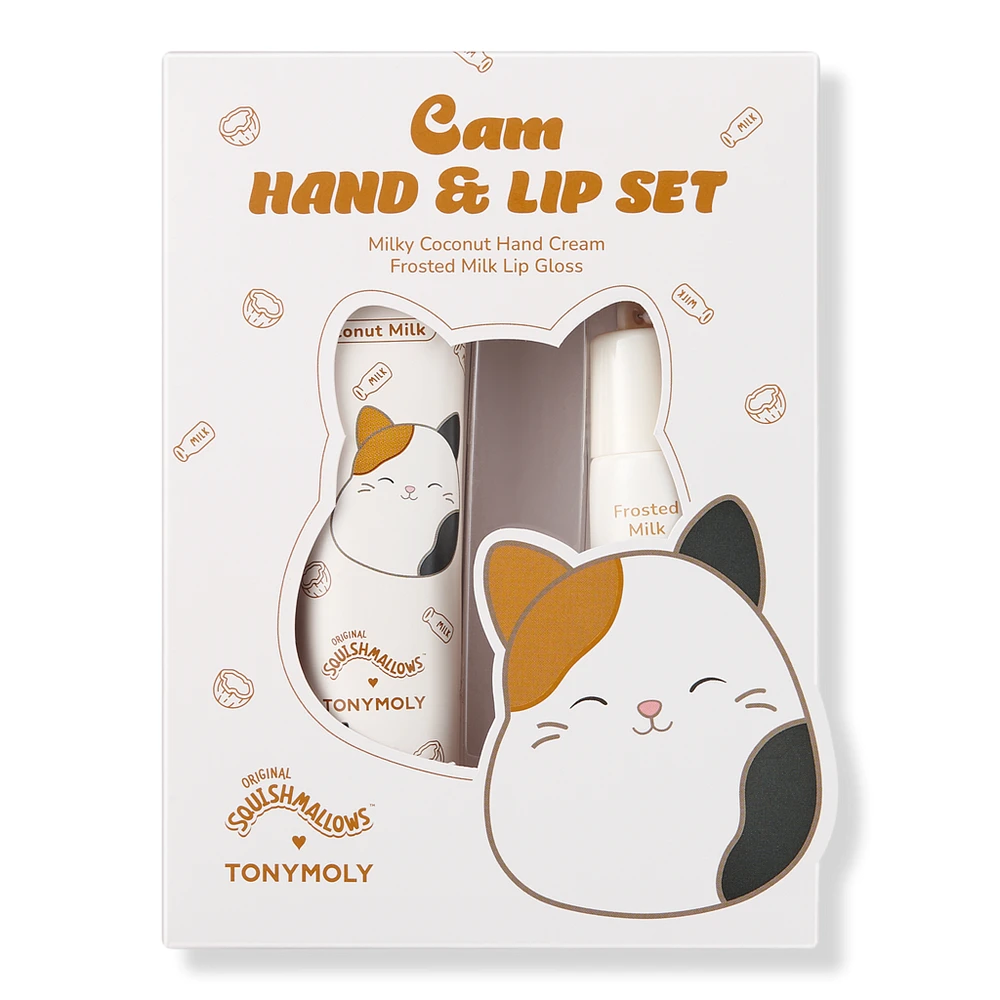 TONYMOLY Squishmallows Cam’s 2 Piece Hand Cream and Lip Gloss Set