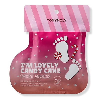 TONYMOLY I’m Lovely Candy Cane Moisturizing Foot Mask