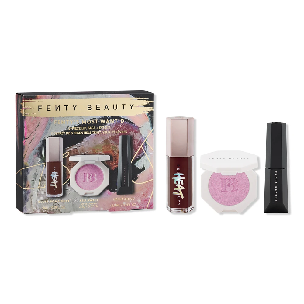 FENTY BEAUTY by Rihanna FENTY'S Most Want'd 3-Piece Lip, Face, + Eye Kit