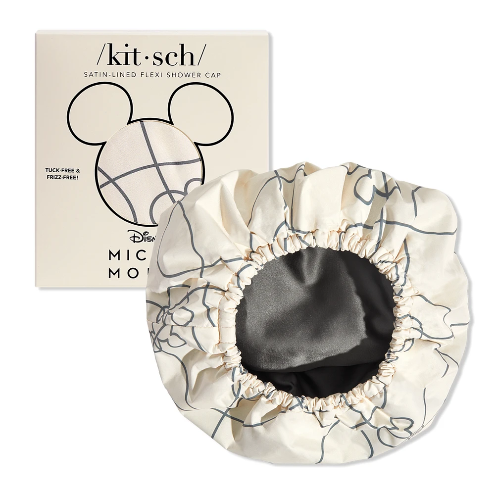 Mickey and Minnie x Kitsch Satin Lined Flexi Shower Cap