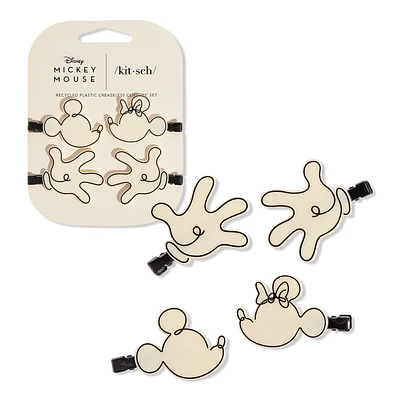 Kitsch X Mickey and Minnie Recycled Plastic Creaseless Clips