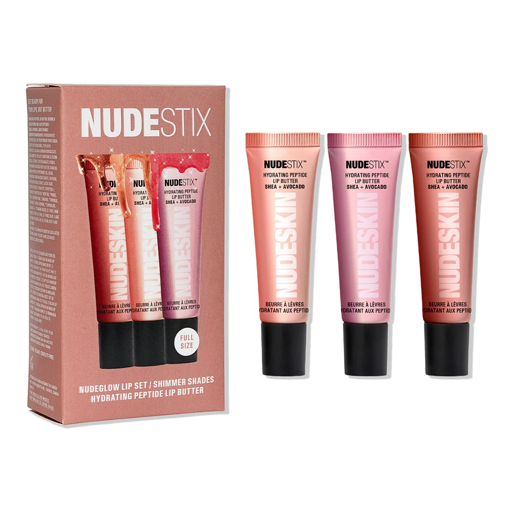 NUDESTIX NUDEGLOW Lip Set - Hydrating Peptide Lip Butter