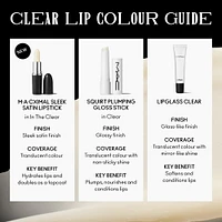 M·A·Cximal Sleek Satin Lipstick Colorless - In The Clear