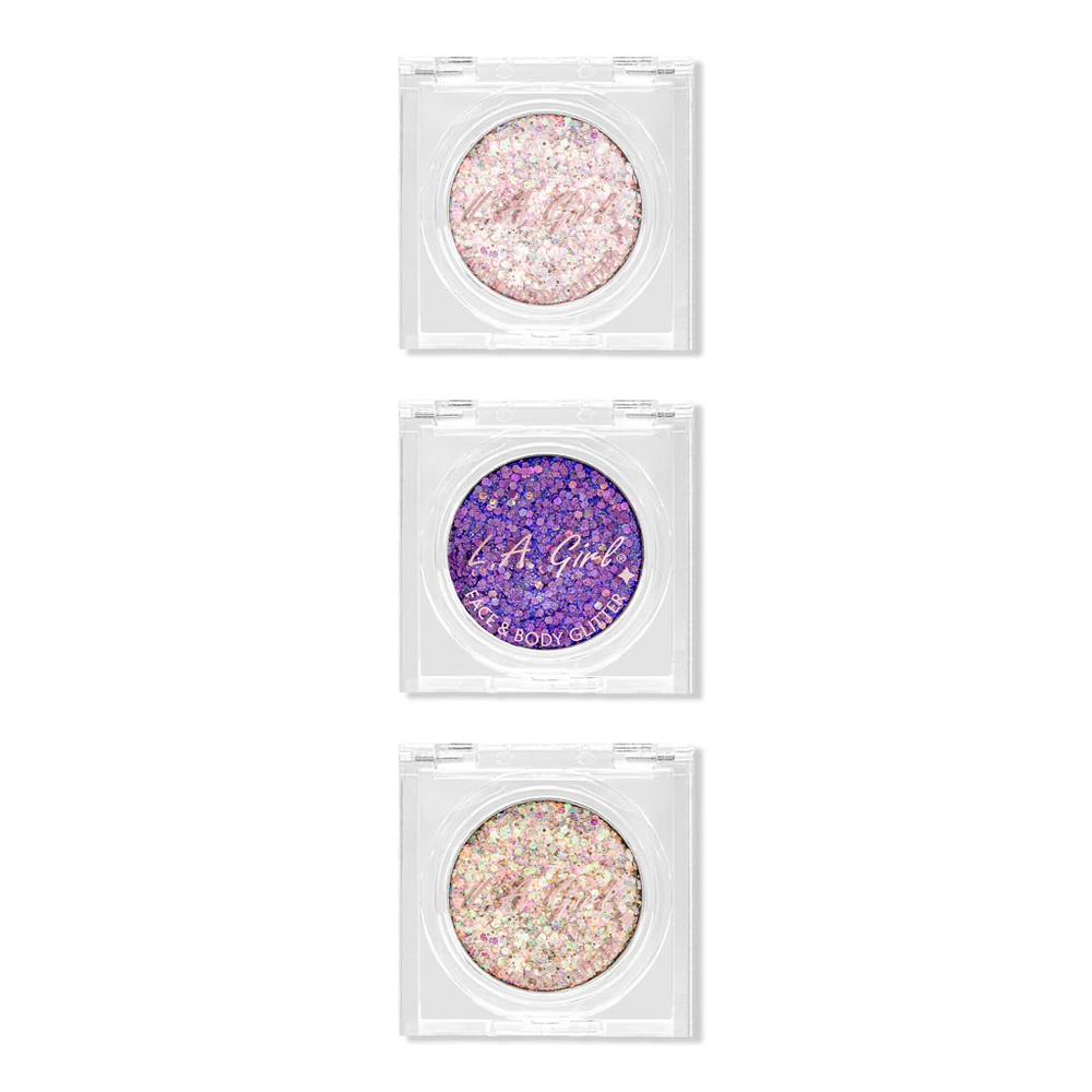 L.A. Girl Twinkle & Glow 3 Piece Glitter Face & Body Gift Set