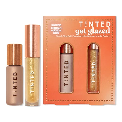 Live Tinted Get Glazed Gloss & Glow Golden Liquid Highlighter & Lipgloss Set